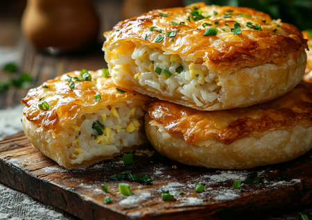 Пирожки с рисом и яйцами на творожном тесте! Без дрожжей и мороки