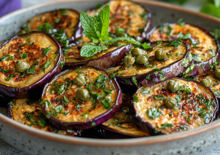 И к мясу, и к картошечке! Баклажаны с каперсами и мятой — обалденно вкусно!