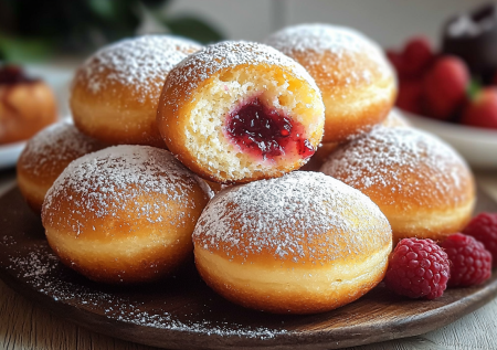 Творожные пончики с начинкой! Станут любимым лакомством в семье
