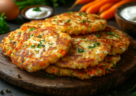 Куриные оладьи с морковью и сыром! Простой и вкусный рецепт для похудения