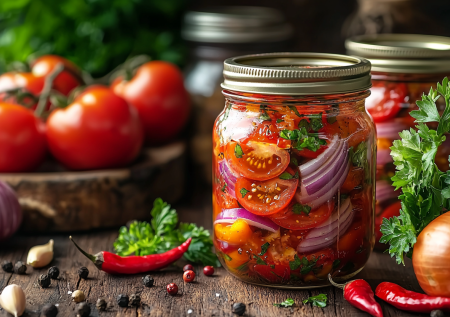 «Фестиваль вкуса» — томатно-луковый салат на зиму! Его съедают первым