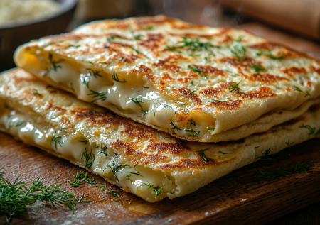 Готовлю эти блинчики гёзлеме, когда нет времени! Вкусняшка с сыром