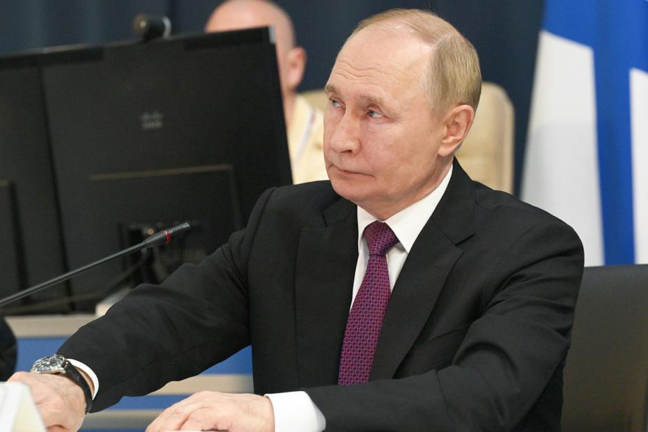 Владимир Путин в ходе телемоста с участниками оперативного учения «Июльский шторм»