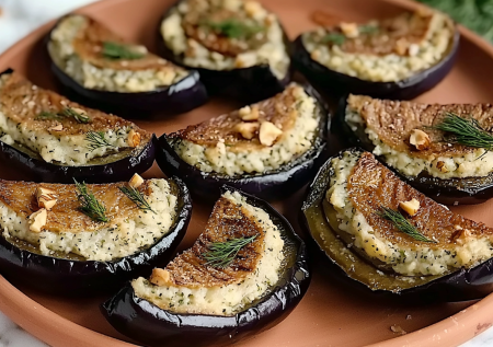 Вкусные ракушки из баклажанов! Летняя закуска с интересной начинкой
