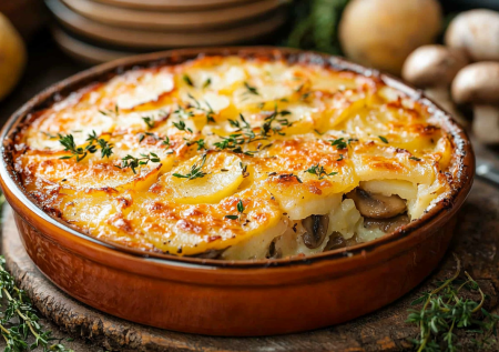 Эта запеканка спасает после тяжелого дня — сытная вкуснятина с грибами