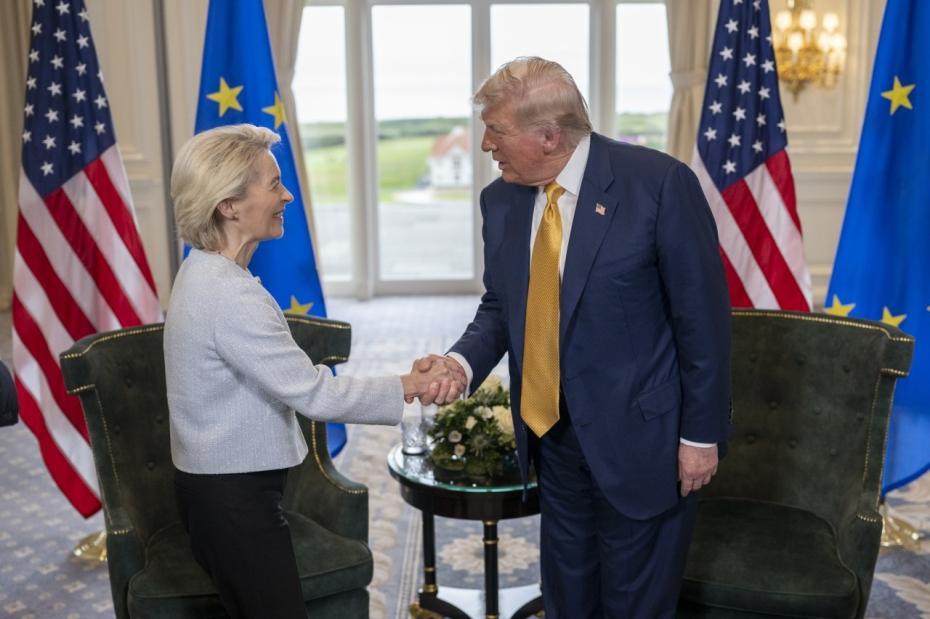 Урсула фон дер Ляйен и Дональд Трамп