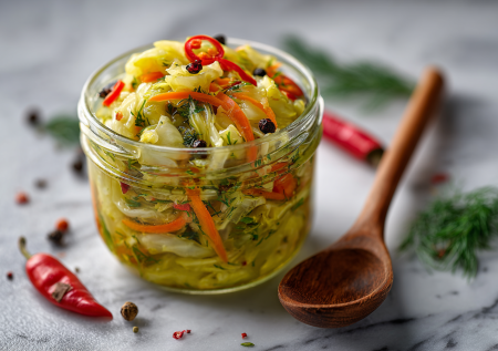 Маринуем капусту на зиму: закуска «По-восточному» с перчинкой!
