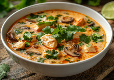 Том-Кха-Гай — вкусный куриный суп! Необычное первое блюдо понравится всем