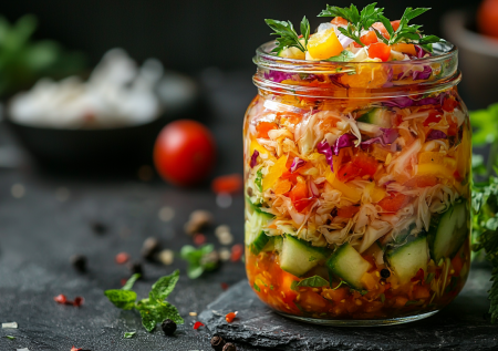 Салат-ассорти «Кубанский» на зиму: вкуснятина из капусты, перца и огурца