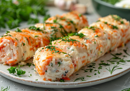 Роллы из крабовых палочек с сыром: когда нужна закуска за 10 минут