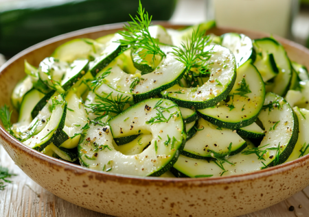 Этот салат из сырых кабачков — настоящая находка! Вкуснятина без заморочек