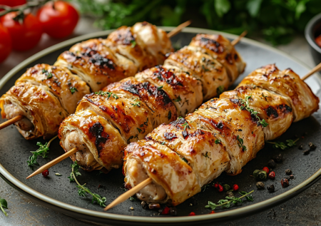 Куриные шашлыки в слоеном тесте: готовим вкуснятину в духовке