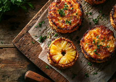 Куриные гнезда с ананасом и сыром! Вкусное сочетание продуктов