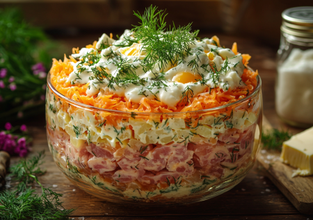 Салат «Капитан» — простой и вкусный! Нужны картошка и сельдь