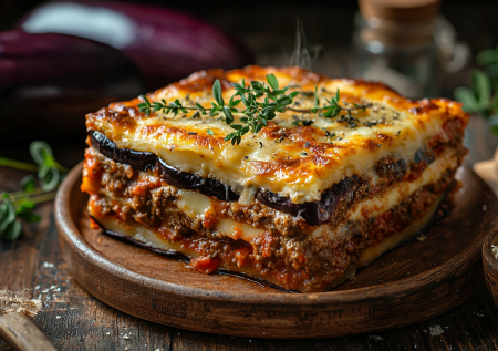 Мусака с говядиной — греческая классика из баклажанов!