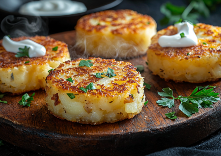 Три картошки, лук, манка — хашбрауны готовы! Хрустящие картофельные котлеты