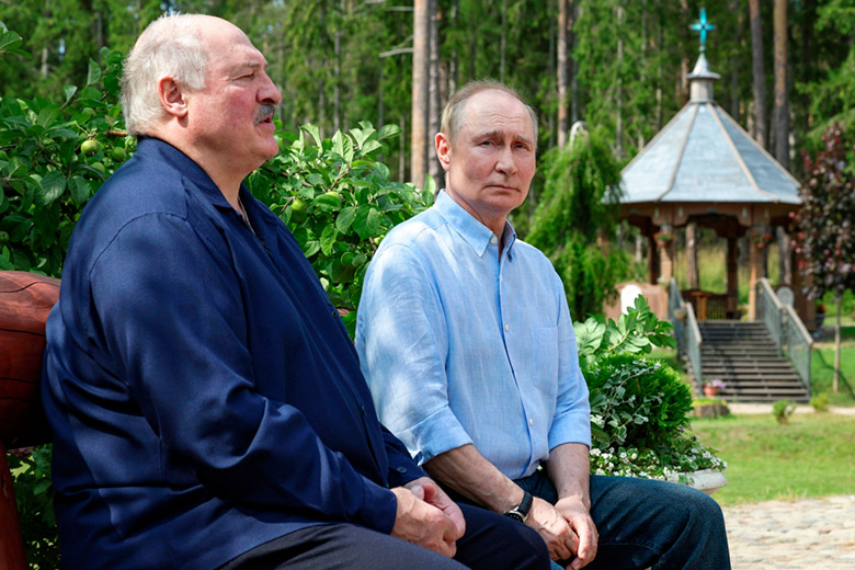Владимир Путин и Александр Лукашенко