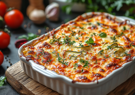 Готовлю вместо ужина: запеканка с курицей и кабачком — сочная и хрустящая