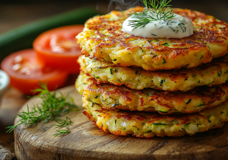 Кабачковые оладьи без тонны масла! Вкусняшки с сырной корочкой за 15 минут