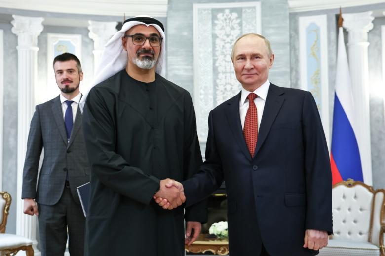Владимир Путин и Мухаммед бен Заид Аль Нахайян