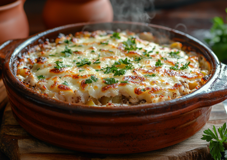Гречка с курицей под сырной корочкой! Сытное блюдо с грузинским акцентом