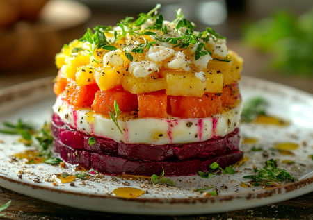 Шедевр за 15 минут: яркий салат со свеклой и сыром — бюджетная вкуснятина