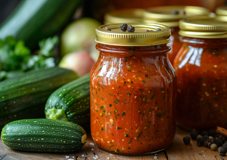 И к  мясу, и на бутерброды. Обалденный кетчуп из кабачков на зиму!