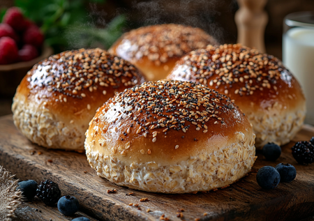 Творожные булочки с овсянкой — полезный завтрак! Вкусно с любыми добавками