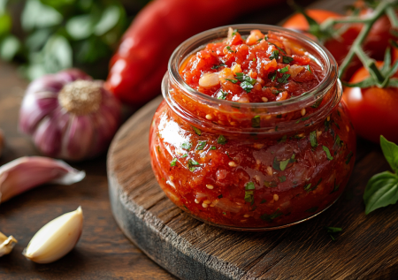 Аджика из помидоров: стоит всю зиму и становится только вкуснее