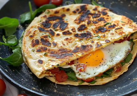 Лаваш с яйцом на завтрак за 10 минут — вкусно, сытно и просто!