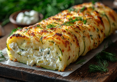 Превратила кабачки в обалденный рулет! Вкуснота с творогом за 15 минут!