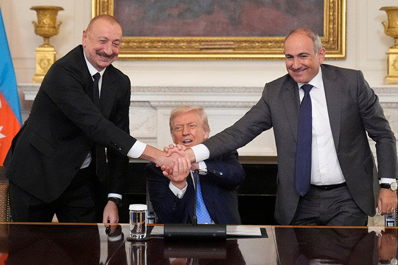 Никол Пашинян, Ильхам Алиев и Дональд Трамп