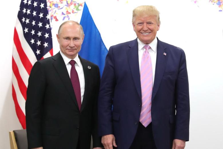 Владимир Путин и  Дональд Трамп