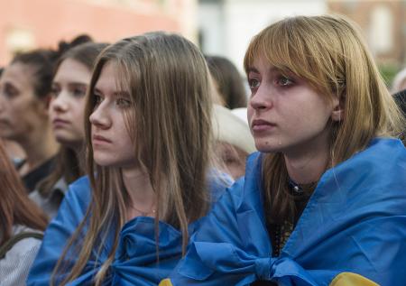 Украинские беженцы на Аляске помолились о прекращении огня