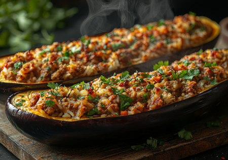 Долма из баклажанов с фаршем и рисом! Вкуснейшее блюдо на восточный манер