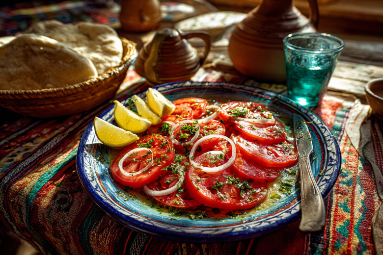 Простой и вкусный рецепт узбекского салата из помидоров и лука