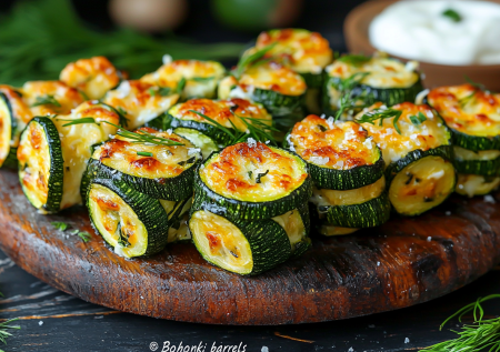 Кабачковые «бочонки» — сырная начинка просто взрыв! Вкуснятина за 15 минут!