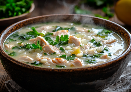 Сливочный суп с курицей и рисом! Простой, но все попросят добавки