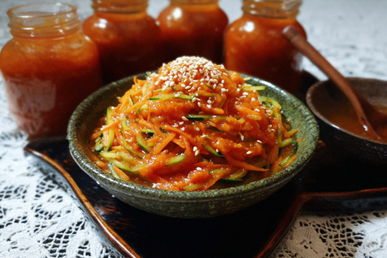 Кабачковая икра по-корейски