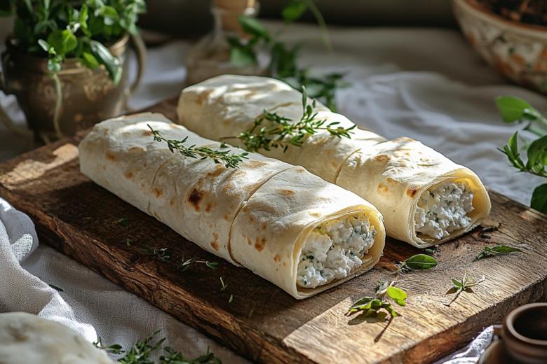 Лаваш с творогом: быстрая и вкусная закуска