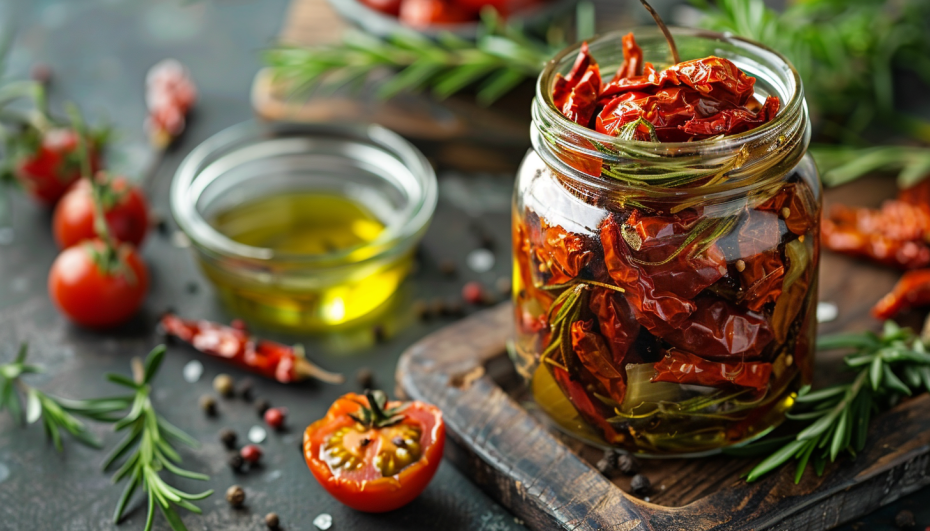 Вяленые томаты с пряным медом и бальзамиком