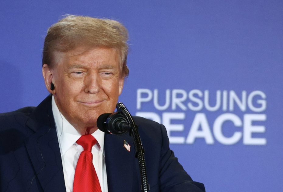 Дональд Трамп на пресс-конференции по итогам переговоров с президентом РФ Владимиром Путиным на Аляске