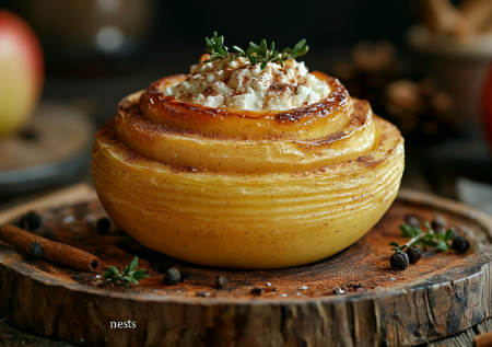 Яблочные гнезда с творогом! Обалденная вкуснятина на завтрак за 15 минут!
