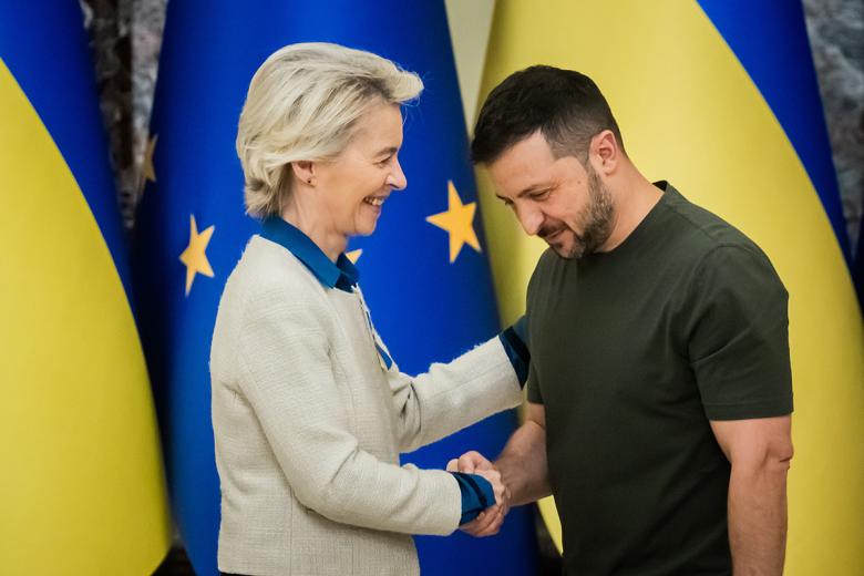 Урсула фон дер Ляйен и Владимир Зеленский