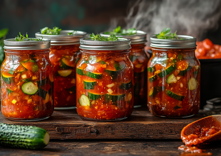 Огурцы в томатной заливке «Молодчики»! Вкусная и простая заготовка на зиму