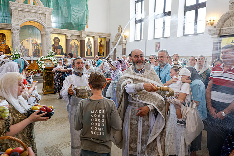 Божественная литургия в честь праздника Преображения Господня