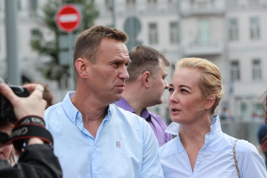 Юлия и Алексей Навальные