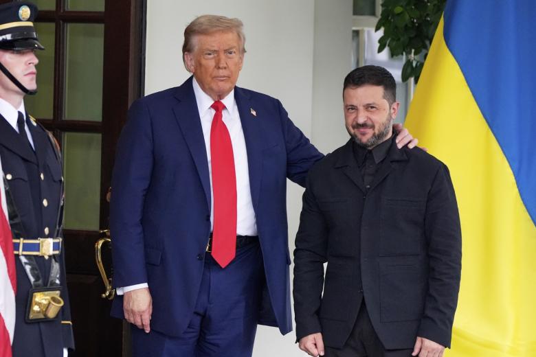 Встреча президента США Дональда Трампа с президентом Украины Владимиром Зеленским и европейскими лидерами в Вашингтоне