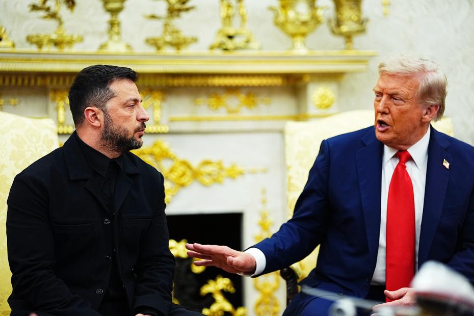 Встреча президента США Дональда Трампа с президентом Украины Владимиром Зеленским и европейскими лидерами в Вашингтоне