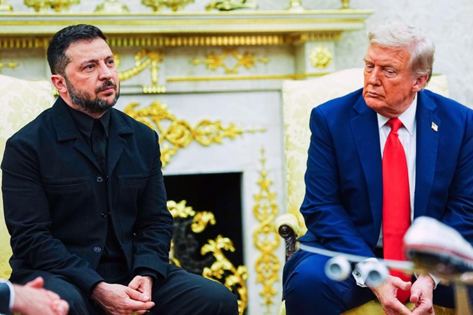 Встреча президента США Дональда Трампа с президентом Украины Владимиром Зеленским и европейскими лидерами в Вашингтоне